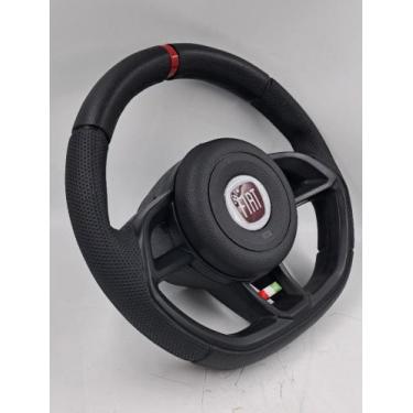 Imagem de Volante Lançamento Mini Gti 33 cm Para Fiat Palio Strada 2008  A 2010 