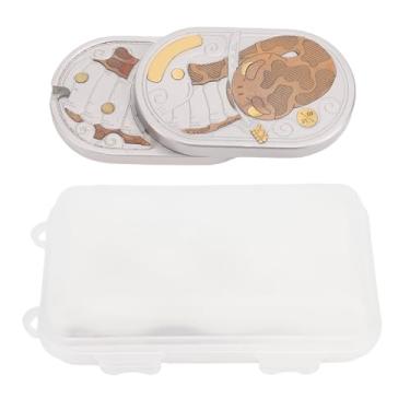 Imagem de CUOFYUNL Fidget Slider Brinquedo Compacto Portátil Concentração aprimorada Artesanato requintado Efeito calmante para escritório em casa Sala de aula