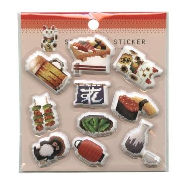 Imagem de 3D Stickers Japanese Food Soft Sticker– Retro Japan Pub Theme | Japanese Stationery | 3D Stickers | School Supplies | College Essentials | Office Supplies | Journals | Scrapbooking | 10 Pcs