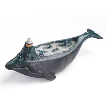 Imagem de Queimador de incenso de refluxo para uso doméstico, sândalo, madeira de ágar, queimador de incenso, ornamentos zen, suporte para queimador de incenso