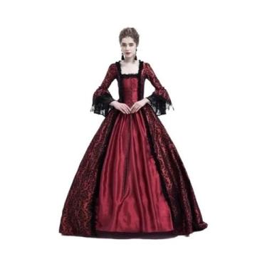 Imagem de Vestido De Princesa Medieval Vitoriana Renascença Rococó Para Cosplay 