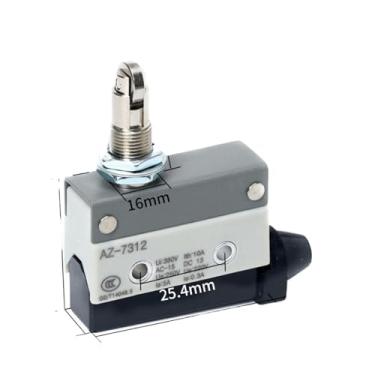 Imagem de Interruptor de limite de viagem prata Big Switch AZ/TZ-7310/7311/7312/7144 Interruptor de botão liga/desliga com autorreinicialização AZ-7121 10A (AZ-7312)
