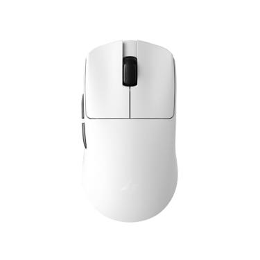 Imagem de ATK Mouse para jogos sem fio Blazing Sky F1 V2, 39 g, ultra sensor PAW3950, MCU nórdico 54L15, interruptores óticos, duplo 8K, modo duplo 2,4G/com fio, bateria 250H (Ultimate, branca)