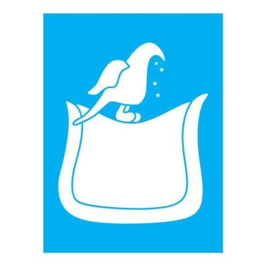 Imagem de Stencil Tamako Country Pássaro - 15X20Cm - Ref A3493