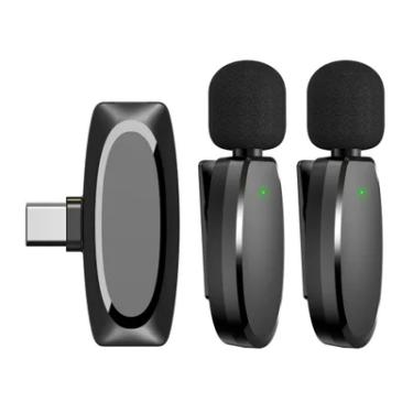 Imagem de Microfone De Lapela Vimai Ap004-2, P/dispositivos USB-c, Preto