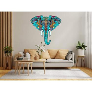 Imagem de Adesivo De Parede Mandala - Elefante - Lojinha Da Luc Adesivos