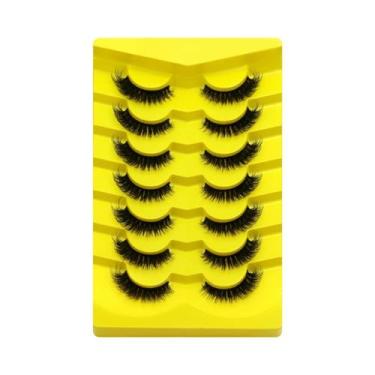 Imagem de Cílios Postiços Cat Eye Fluffy 5/7 Pares Dramáticos E Volumosos 5D De 