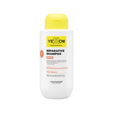 Imagem de Shampoo Yellow Repair 500ml Alfaparf Hidrata Limpa e Fortalece Cabelos