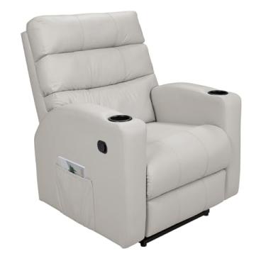 Imagem de Poltrona Cadeira Reclinável Florença Império Estofados Zero Wall Papai Sala Descanso Corano (Gelo)