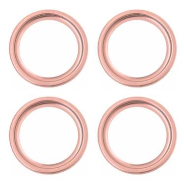 Imagem de Kit C/4 Porta Grelha Ralo Redondo 15x15 Suporte Inox Rose - Montelar A