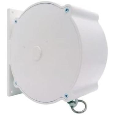 Imagem de Varal Retratil Parede Recolhível Retrátil Roupa 30mt + Ganchos(Branco)