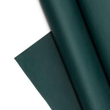 Imagem de Tecido de couro sintético texturizado, folhas de vinil de grão de seixo liso, material em relevo, estofamento, vestuário da moda, automotivo, faça você mesmo e artesanato - 30,5 cm x 137,2 cm (verde