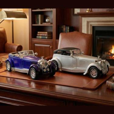 Imagem de Carro Miniatura Colecionável Clássic Antigo Fricção Kit 2pçs - Genéric