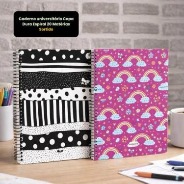 Imagem de Caderno universitário Espiral 20 Matérias - ANIMATIVA
