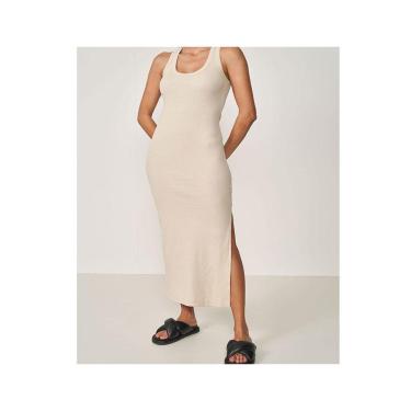 Imagem de Vestido Colcci Canelado Bege Taupe-Feminino