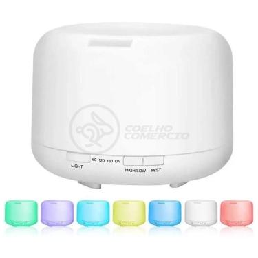 Imagem de Aromatizador Umidificador Eletrônico Luz De Led Rgb 300ml 16
