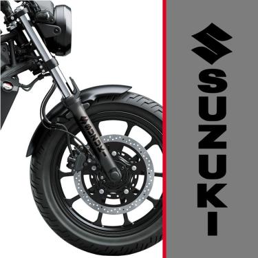 Imagem de Adesivo Para Bengala De Moto Suzuki Preto Preto