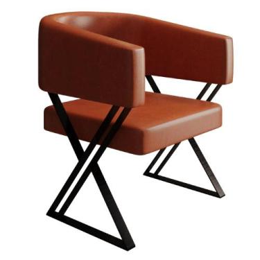 Imagem de Poltrona Decorativa Mirela Pes Metal material sintético VConcept - VNS