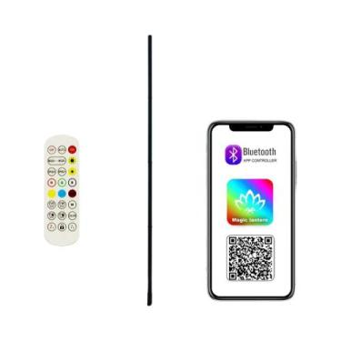 Imagem de Luminária De Chão Inteligente 180CM RGBIC Com Controle Remoto Tuya, Lu