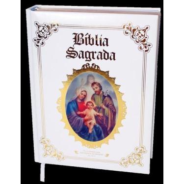 Imagem de Bíblia Católica Sagrada Família - Capa Branca - PAE EDITORA E DISTRIBU