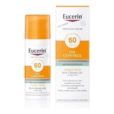 Imagem de EUCERIN Protetor Solar Facial Oil Control FPS 60 50ml, Antioleosidade,