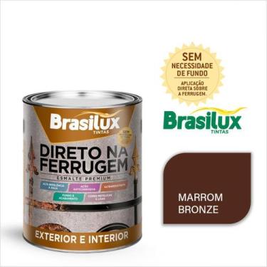 Imagem de Tinta Esmalte Direto Na Ferrugem 3,6 Litros Brasilux Escolha sua Cor S