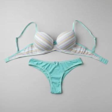 Imagem de Conjunto Lingerie Básico Listrado Amorelie Feminino