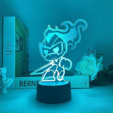 Imagem de Luz noturna LED 3D Happys Heroes Kalos que muda de cor - Yiweisai