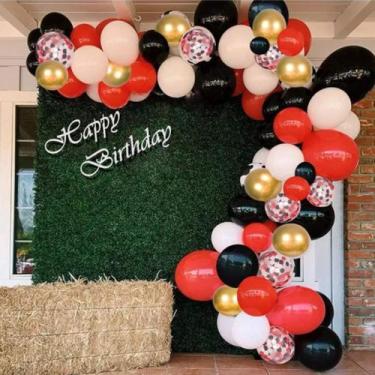 Imagem de Kit Balloon Arch: balões de confete de látex para festas, 125 unidades