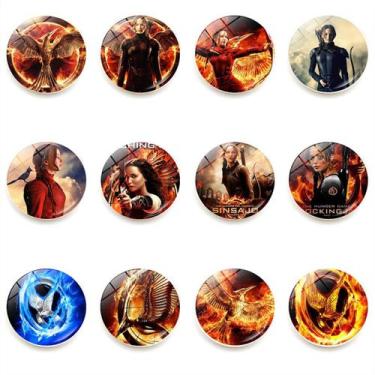 Imagem de Imãs de geladeira: 12 unidades/lote, Hungers Games Mockingjays Anime -