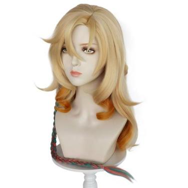 Imagem de Peruca de cosplay Genshins Impacts Xilonens para cabelo sintético 53cm