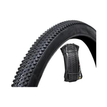 Imagem de Pneu De Bicicleta MTB Gravel Dobrável Preto/Amarelo 60TPI 26 27.5 29 P