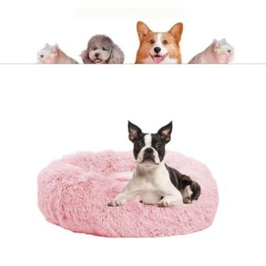 Imagem de Caminha donut nuvem pet pelucia redonda cama peluciada ninho casinha c