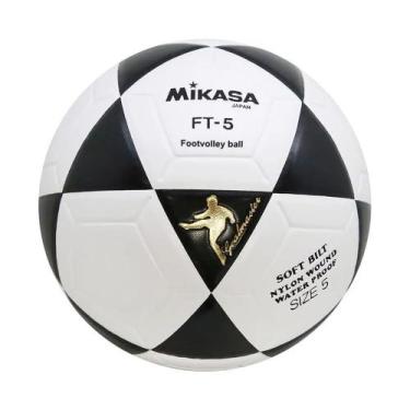 Imagem de Bola de Futevôlei Mikasa FT-5 Tamanho 5 Preto e Branco