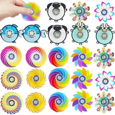 Imagem de Pacote de 24 Fidget Spinners Desyeryamimi Mini para lembrancinhas infa