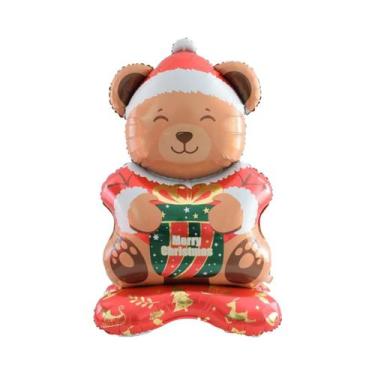 Imagem de Balões De Folha Em Formato De Carro, Árvore, Urso E Alce Com Tema Nata