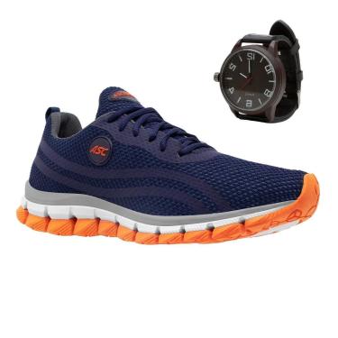 Imagem de Tenis Ortopedico Masculino Caminhadas Academia Treinos + Relógio-Masculino