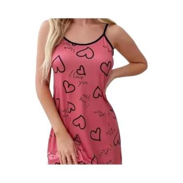 Imagem de Camisola Sexy De Verão Para Mulheres, Roupa De Dormir, Vestido Para Ca