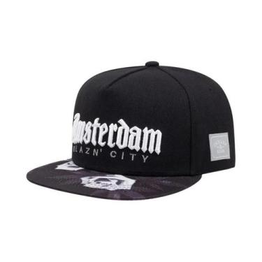 Imagem de Boné De Beisebol Unissex Com Aba Reta, Estilo Hip Hop, Para Lazer Ao A