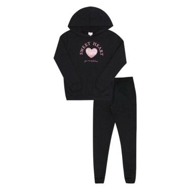 Imagem de Conjunto Moletom com Touca Menina Pulla Bulla Ref. 52841-Feminino