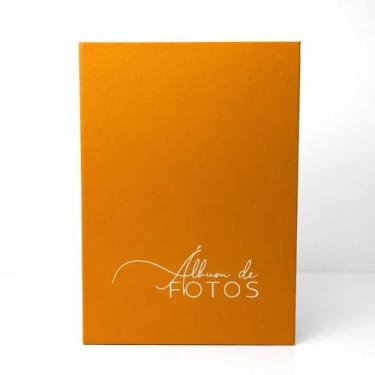 Imagem de Álbum 10X15 208 Fotos Color Block Para Suas Memórias Laranja - Clip