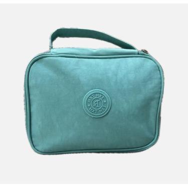 Imagem de Estojo De Alça Nylon Grande Com 2 Divisórias - HX6453 - HXT, Ciano