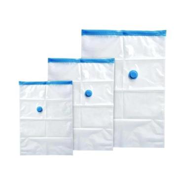 Imagem de Pacote Com 15 Sacos De Armazenamento a Vácuo, Economizador De Espaço P