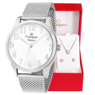 Imagem de Relógio Feminino Champion Analógico Prata CN26019Q