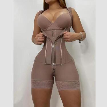 Imagem de Cinta Modeladora Colombiana De Alta Compressão Para Controle Abdominal