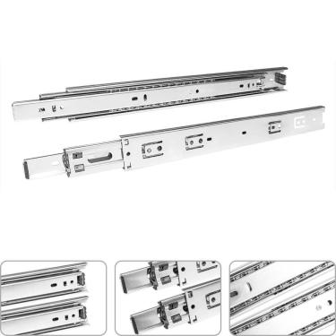 Imagem de Corrediça Zincada 400 Mm Com 2 Unidades Tradestar