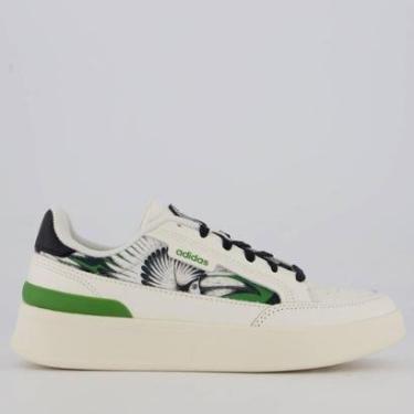 Imagem de Tênis Adidas Aspyre Feminino Branco e Verde-Feminino