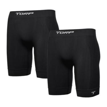 Imagem de Kit 2 Bermudas Térmica Microfibra Conforto Maciez Soul Eco Torp, Preto