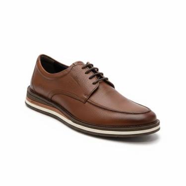Imagem de Democrata Sapato Masculino Conhaque Anatómico Casual -, Conhaque, 42