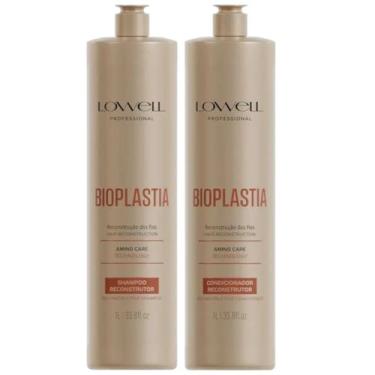 Imagem de Kit Bioplastia 1 Shampoo 1 Condicionador 1L Lowell
